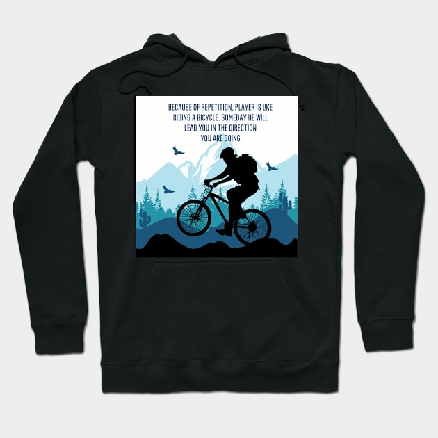 Bicycling Hoodie by FIFTY CLOTH